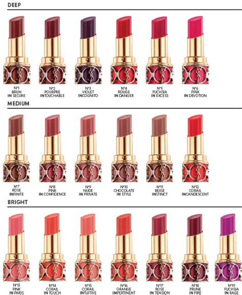 ysl customize lipstick|YSL lipstick color chart.